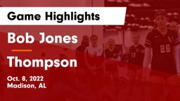 Bob Jones  vs Thompson  Game Highlights - Oct. 8, 2022