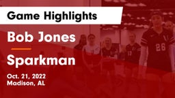 Bob Jones  vs Sparkman  Game Highlights - Oct. 21, 2022