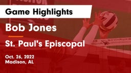 Bob Jones  vs St. Paul's Episcopal  Game Highlights - Oct. 26, 2022