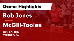 Bob Jones  vs McGill-Toolen  Game Highlights - Oct. 27, 2022