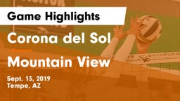Corona del Sol  vs Mountain View  Game Highlights - Sept. 13, 2019
