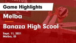 Melba  vs Banaza High Scool Game Highlights - Sept. 11, 2021