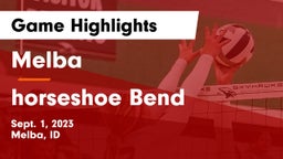 Melba  vs horseshoe Bend Game Highlights - Sept. 1, 2023