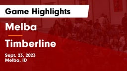 Melba  vs Timberline  Game Highlights - Sept. 23, 2023