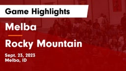 Melba  vs Rocky Mountain  Game Highlights - Sept. 23, 2023