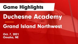 Duchesne Academy vs Grand Island Northwest  Game Highlights - Oct. 7, 2021