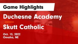 Duchesne Academy vs Skutt Catholic  Game Highlights - Oct. 13, 2022