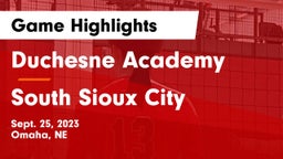 Duchesne Academy vs South Sioux City  Game Highlights - Sept. 25, 2023