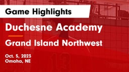 Duchesne Academy vs Grand Island Northwest  Game Highlights - Oct. 5, 2023