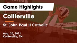 Collierville  vs St. John Paul II Catholic  Game Highlights - Aug. 20, 2021