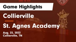 Collierville  vs St. Agnes Academy Game Highlights - Aug. 23, 2022