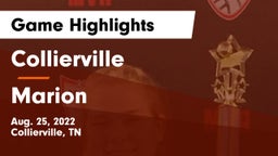 Collierville  vs Marion  Game Highlights - Aug. 25, 2022
