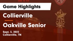 Collierville  vs Oakville Senior  Game Highlights - Sept. 3, 2022