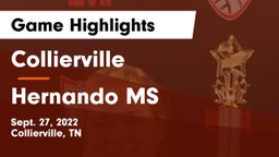Collierville  vs Hernando MS Game Highlights - Sept. 27, 2022