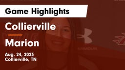 Collierville  vs Marion  Game Highlights - Aug. 24, 2023