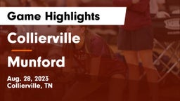 Collierville  vs Munford  Game Highlights - Aug. 28, 2023