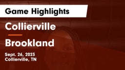 Collierville  vs Brookland  Game Highlights - Sept. 26, 2023