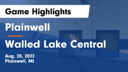 Plainwell  vs Walled Lake Central  Game Highlights - Aug. 20, 2022