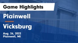 Plainwell  vs Vicksburg  Game Highlights - Aug. 26, 2022