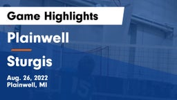 Plainwell  vs Sturgis  Game Highlights - Aug. 26, 2022