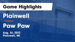 Plainwell  vs Paw Paw  Game Highlights - Aug. 26, 2022