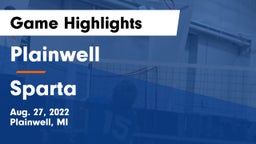 Plainwell  vs Sparta  Game Highlights - Aug. 27, 2022