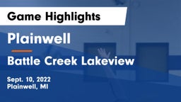 Plainwell  vs Battle Creek Lakeview  Game Highlights - Sept. 10, 2022