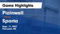 Plainwell  vs Sparta  Game Highlights - Sept. 17, 2022