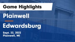 Plainwell  vs Edwardsburg  Game Highlights - Sept. 22, 2022