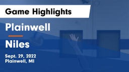 Plainwell  vs Niles  Game Highlights - Sept. 29, 2022