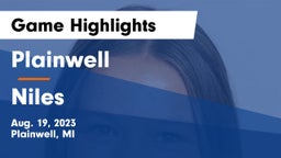 Plainwell  vs Niles  Game Highlights - Aug. 19, 2023