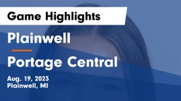 Plainwell  vs Portage Central  Game Highlights - Aug. 19, 2023