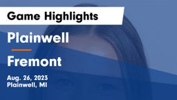 Plainwell  vs Fremont  Game Highlights - Aug. 26, 2023