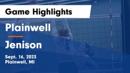 Plainwell  vs Jenison   Game Highlights - Sept. 16, 2023