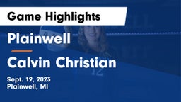 Plainwell  vs Calvin Christian  Game Highlights - Sept. 19, 2023