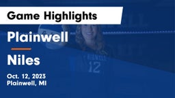 Plainwell  vs Niles  Game Highlights - Oct. 12, 2023