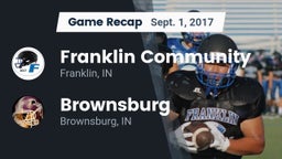 Recap: Franklin Community  vs. Brownsburg  2017