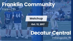 Matchup: Franklin Community vs. Decatur Central  2017