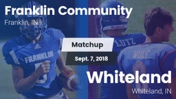 Matchup: Franklin Community vs. Whiteland  2018