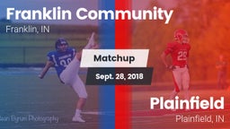 Matchup: Franklin Community vs. Plainfield  2018