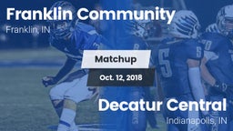 Matchup: Franklin Community vs. Decatur Central  2018