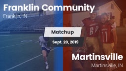 Matchup: Franklin Community vs. Martinsville  2019