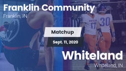 Matchup: Franklin Community vs. Whiteland  2020