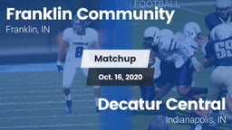 Matchup: Franklin Community vs. Decatur Central  2020