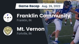 Recap: Franklin Community  vs. Mt. Vernon  2022
