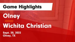Olney  vs Wichita Christian Game Highlights - Sept. 20, 2022