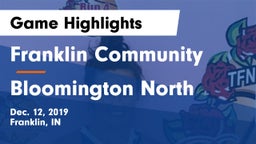 Franklin Community  vs Bloomington North  Game Highlights - Dec. 12, 2019