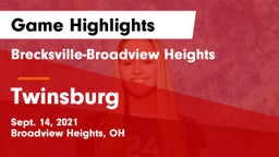 Brecksville-Broadview Heights  vs Twinsburg  Game Highlights - Sept. 14, 2021