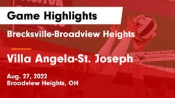 Brecksville-Broadview Heights  vs Villa Angela-St. Joseph  Game Highlights - Aug. 27, 2022
