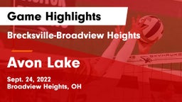 Brecksville-Broadview Heights  vs Avon Lake  Game Highlights - Sept. 24, 2022